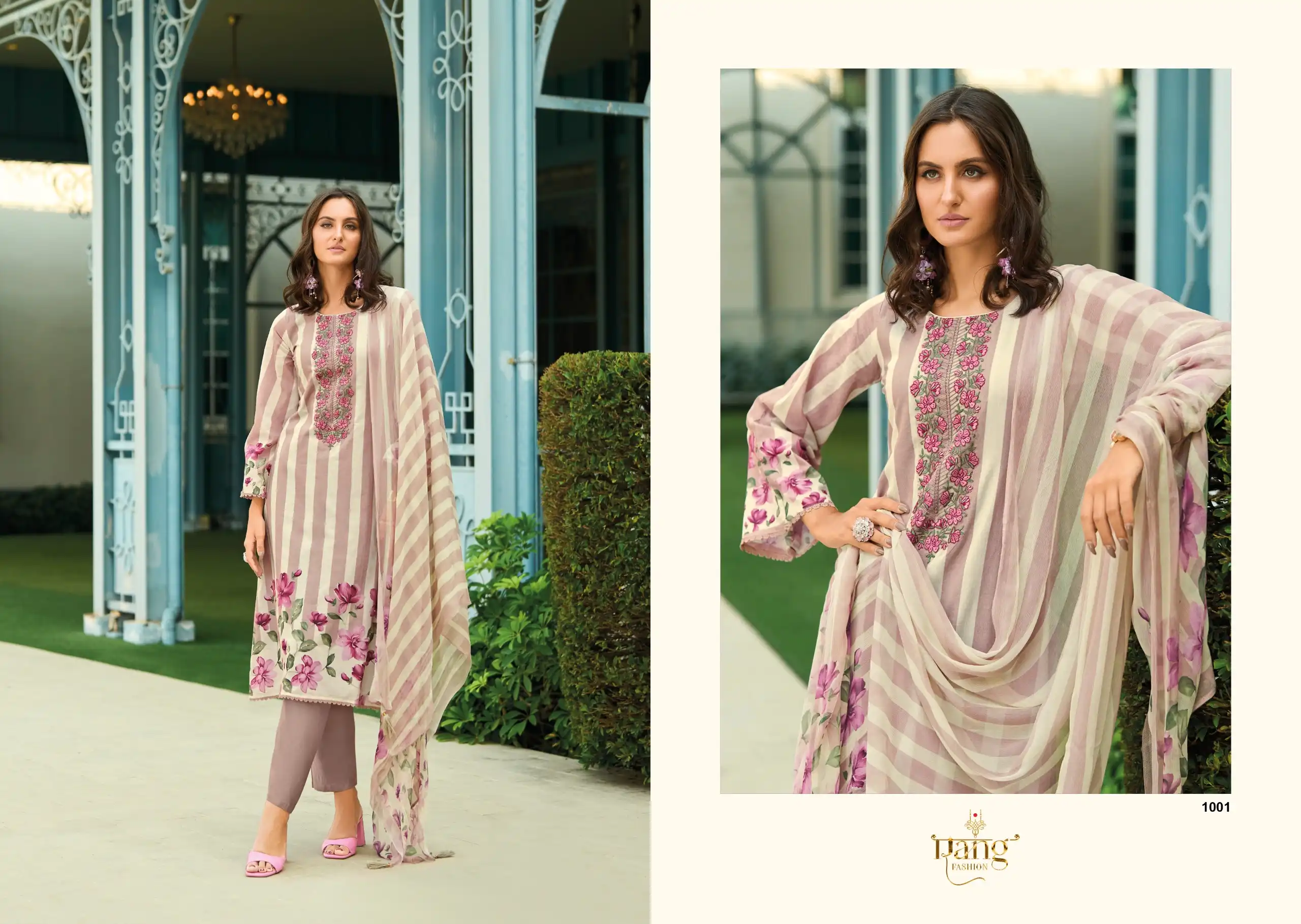 Rang Fashion Rahi Swiss Lawn Cambric Designer Salwar Suit Catalog - Image 10