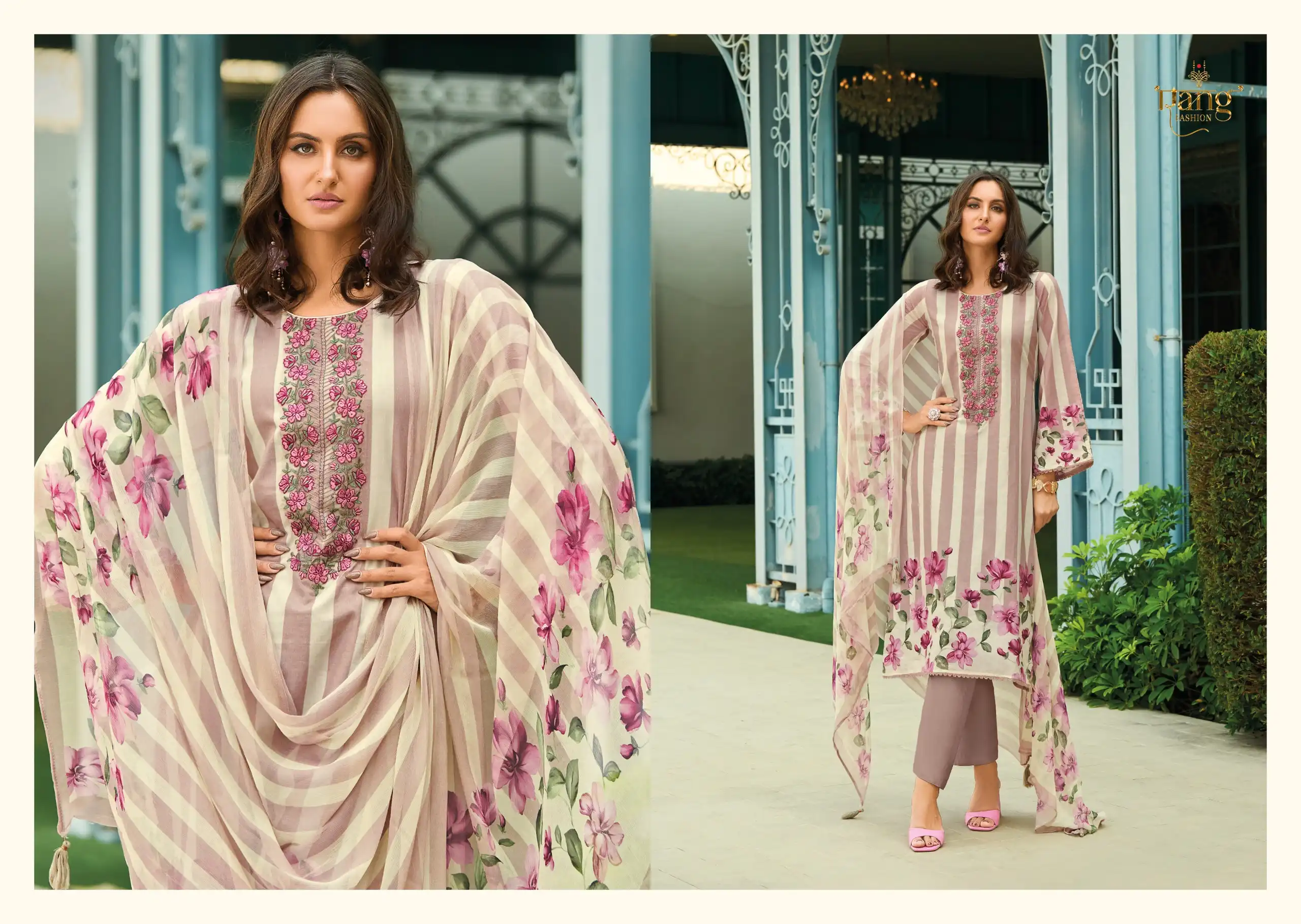 Rang Fashion Rahi Swiss Lawn Cambric Designer Salwar Suit Catalog - Image 4