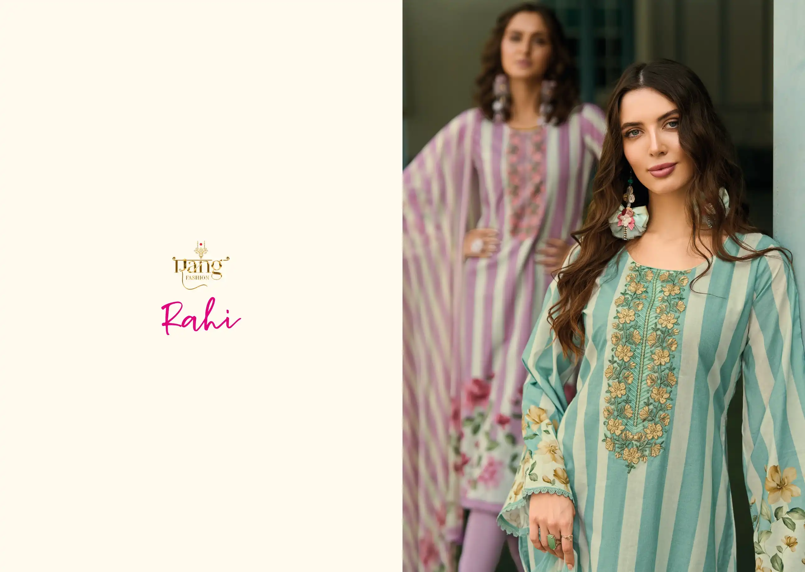 Rang Fashion Rahi Swiss Lawn Cambric Designer Salwar Suit Catalog - Image 9