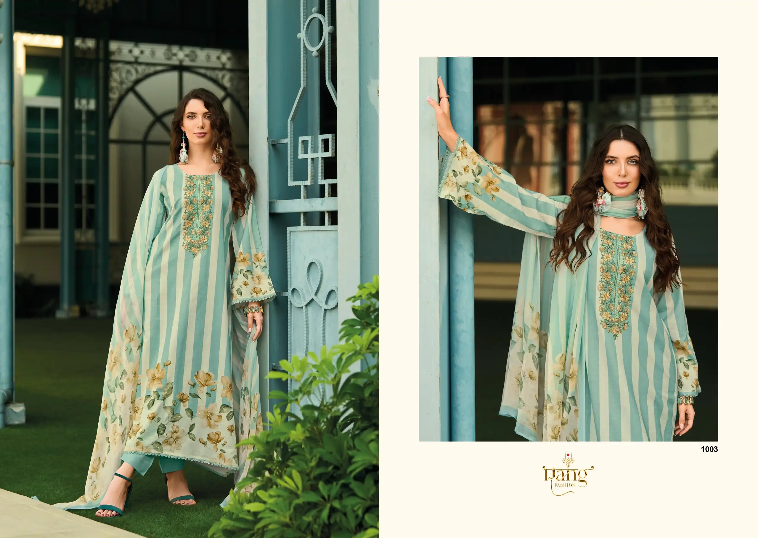Rang Fashion Rahi Swiss Lawn Cambric Designer Salwar Suit Catalog - Image 5