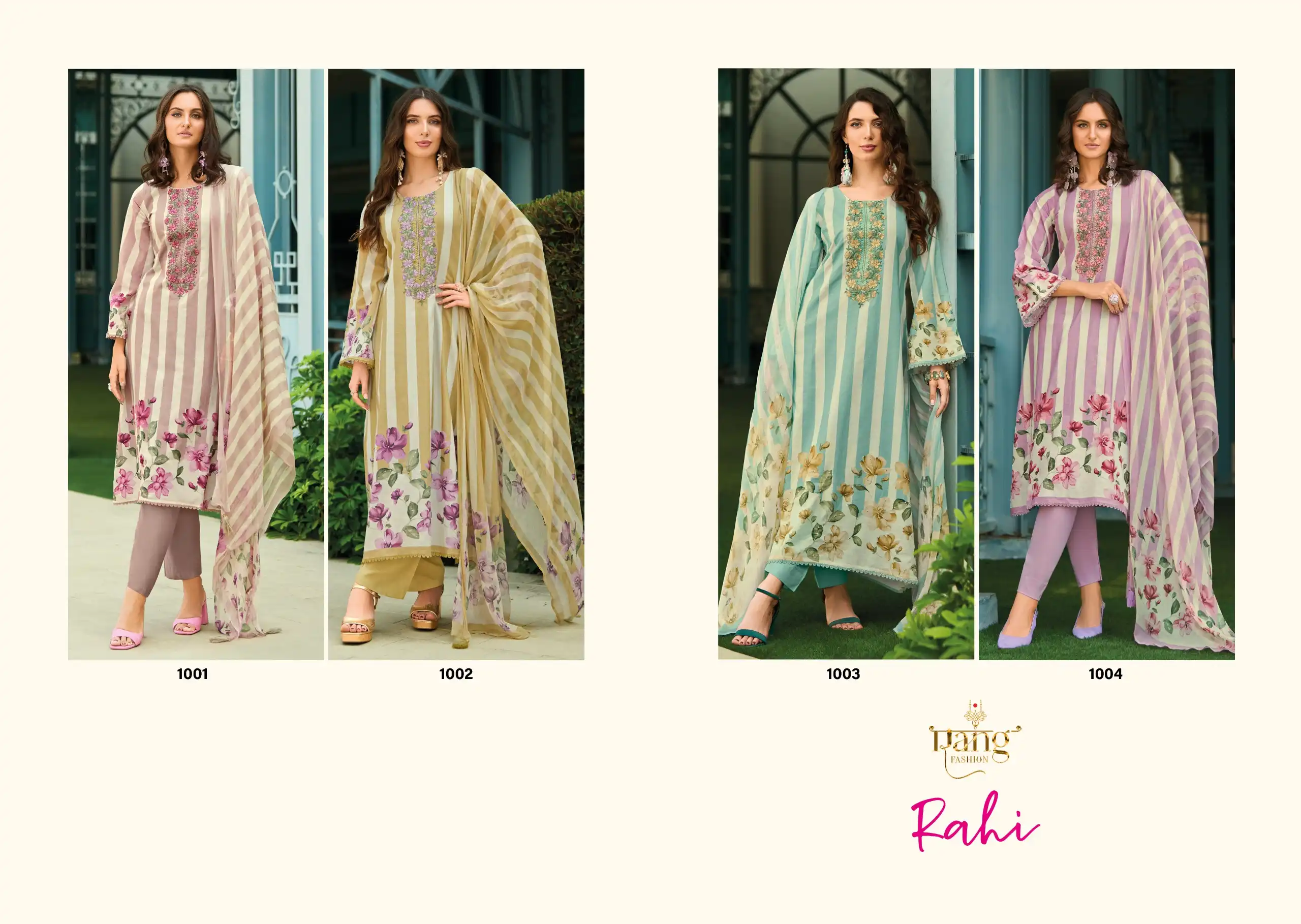 Rang Fashion Rahi Swiss Lawn Cambric Designer Salwar Suit Catalog - Image 8