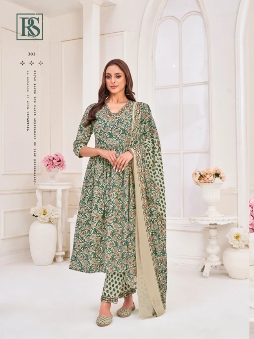 Rangi Sangi Nayantara Flared Cotton Wholesale Kurti Bottom With Dupatta