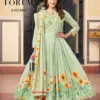 Rangoon Forum Muslin Print Anarkali Designer Suit Catalog