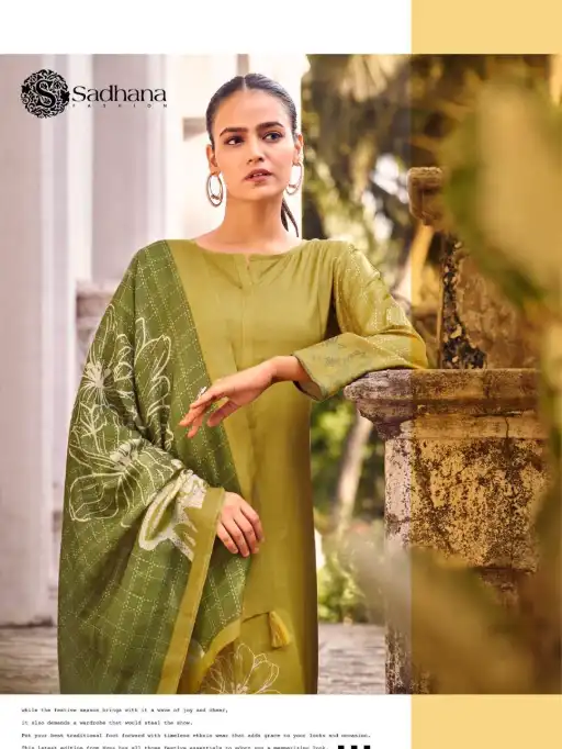 Sadhana Fashion Larisa Pure Muslin Silk Embroidered Salwar Suit Collection - Image 3