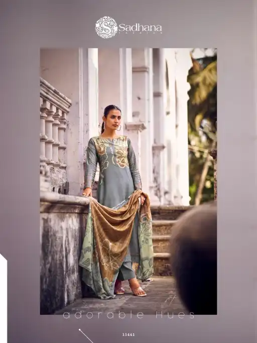 Sadhana Fashion Larisa Pure Muslin Silk Embroidered Salwar Suit Collection - Image 5