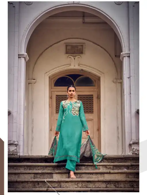 Sadhana Fashion Larisa Pure Muslin Silk Embroidered Salwar Suit Collection - Image 10