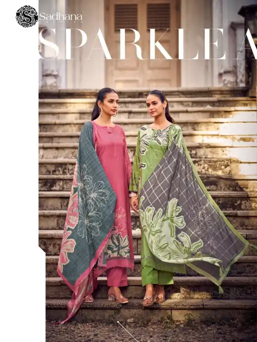 Sadhana Fashion Larisa Pure Muslin Silk Embroidered Salwar Suit Collection - Image 17