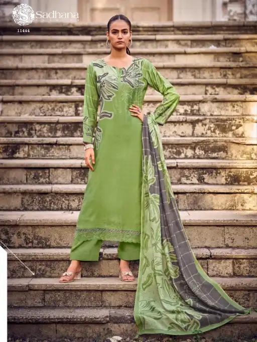 Sadhana Fashion Larisa Pure Muslin Silk Embroidered Salwar Suit Collection - Image 21