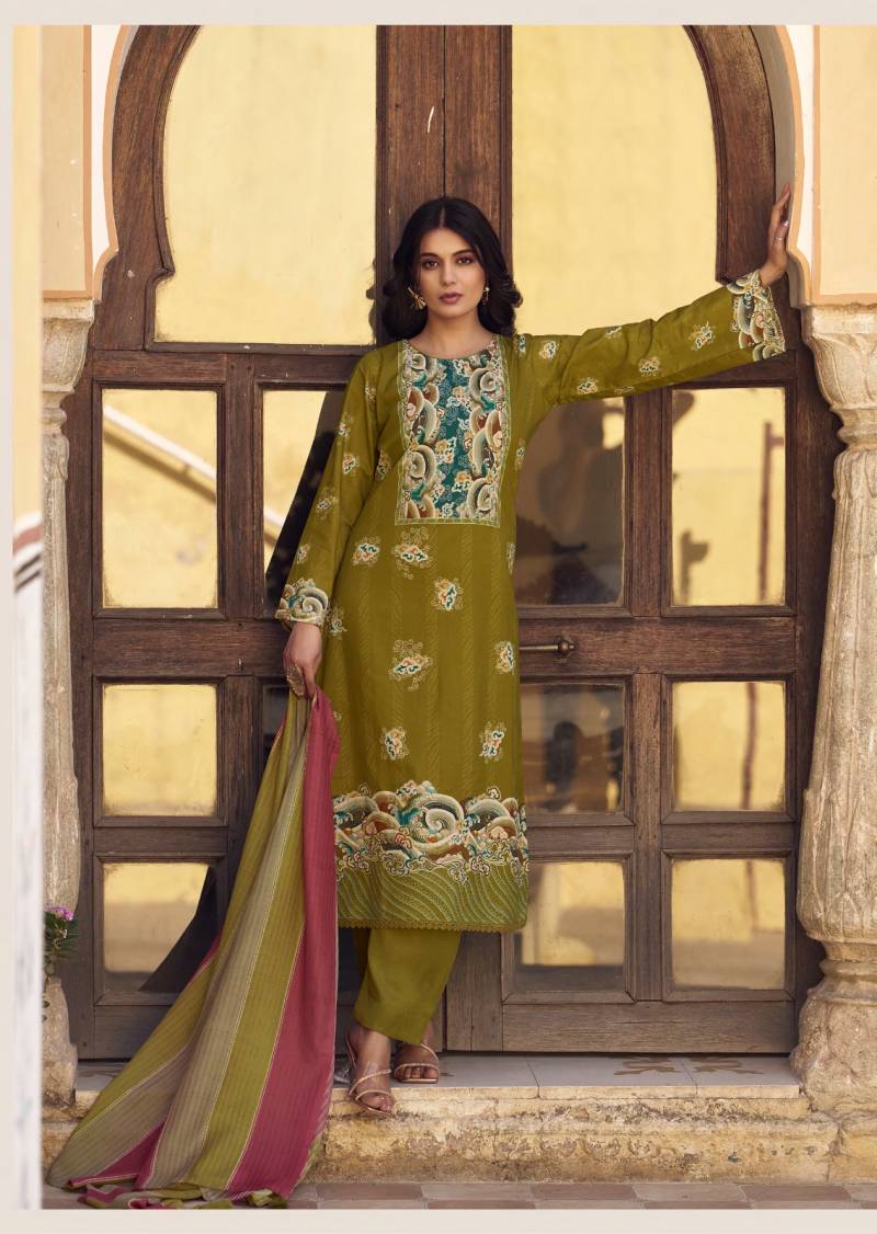 Sadhana Sol Premium Lawn Cotton Handwork Unstitched Salwar Suit Catloge - Image 6