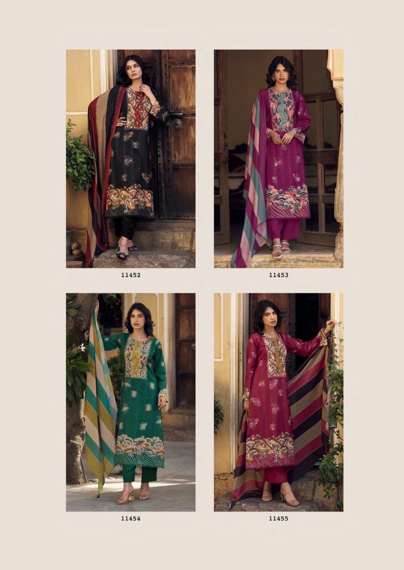 Sadhana Sol Premium Lawn Cotton Handwork Unstitched Salwar Suit Catloge - Image 8