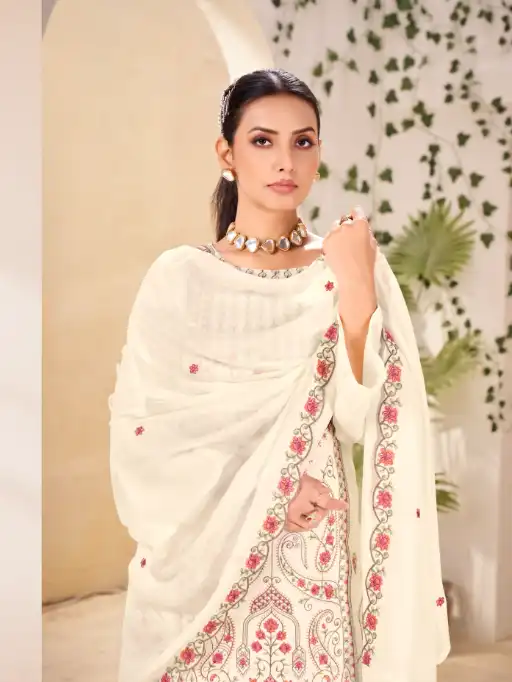 Saffron Kainat-2 Viscose Muslin Embroidered Salwar Suit Catalog - Image 5