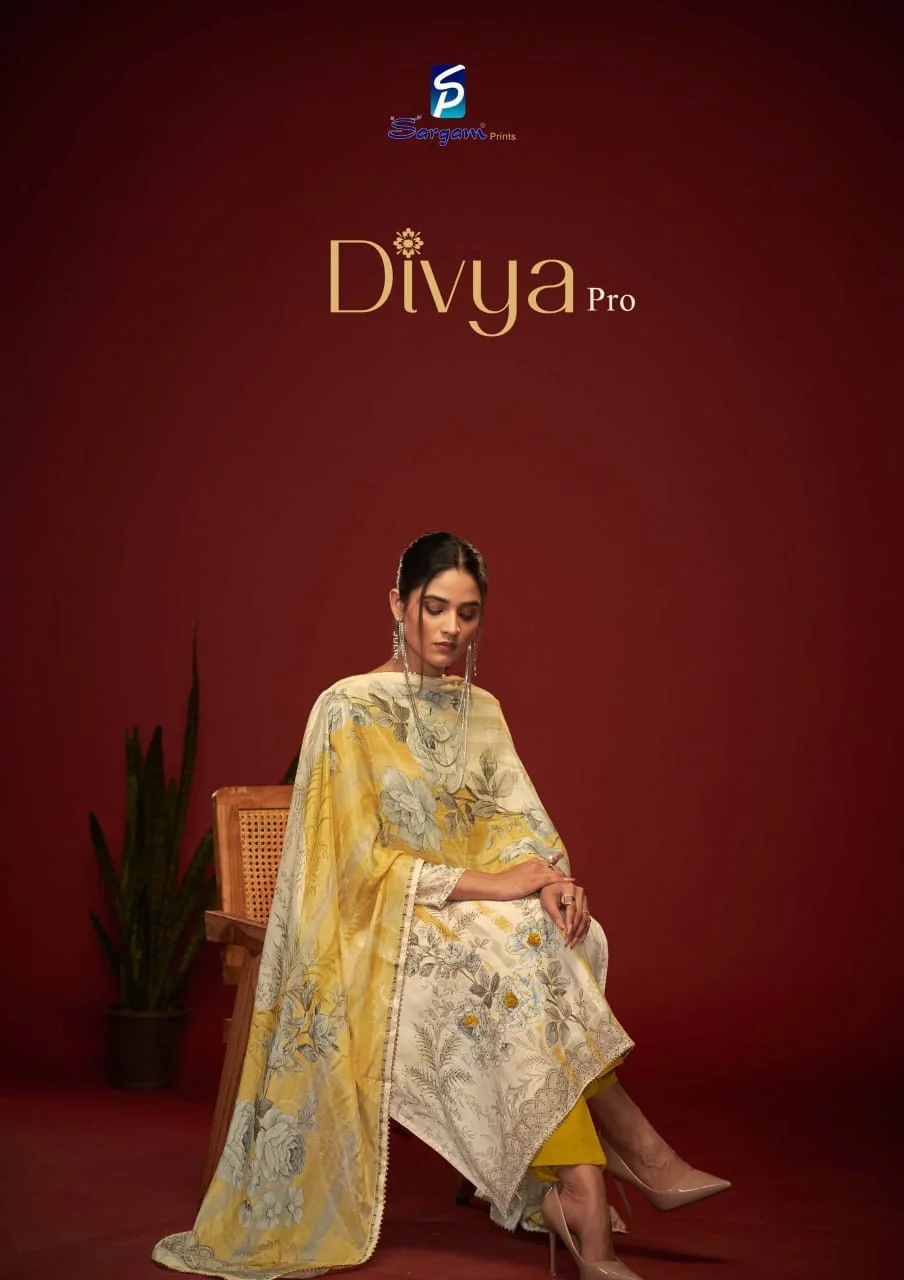 Sargam Divya Pro Viscose Muslin Salwar Suit Wholesale Collection