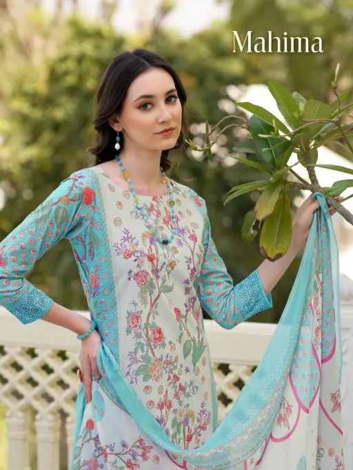 Sargam Mahima Cambric Digital Print Salwar Suits Embroidered Collection