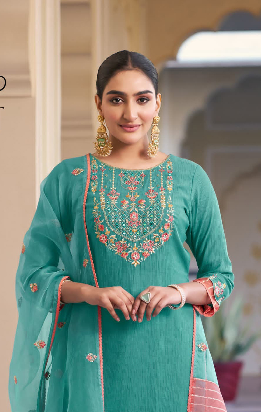 Sargam Rajvi Pure Jam Cotton Digital Thread Work Salwar Suit Collection