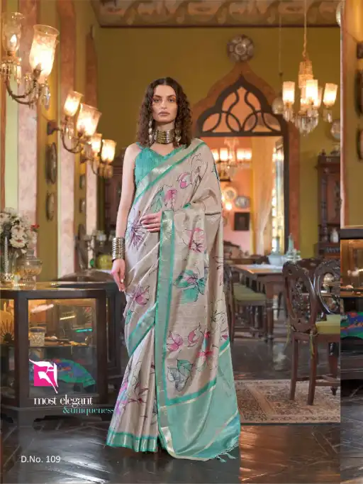 Sasural Story 101-110 Soft Banarasi Saree Wholesale Catalog - Image 8