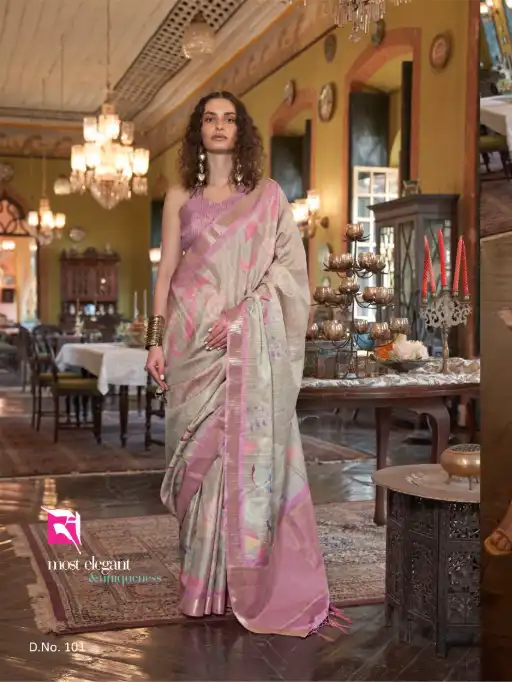 Sasural Story 101-110 Soft Banarasi Saree Wholesale Catalog - Image 10
