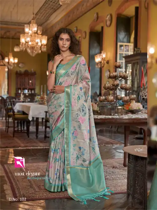 Sasural Story 101-110 Soft Banarasi Saree Wholesale Catalog - Image 11