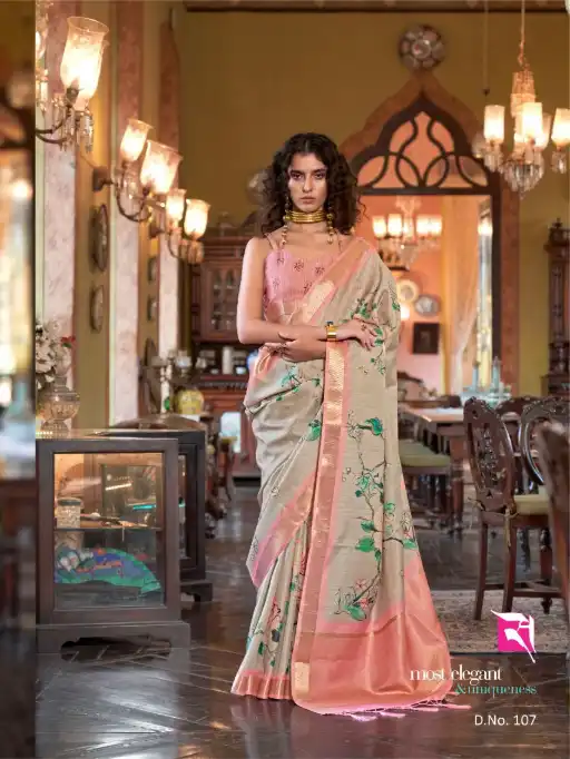 Sasural Story 101-110 Soft Banarasi Saree Wholesale Catalog - Image 6