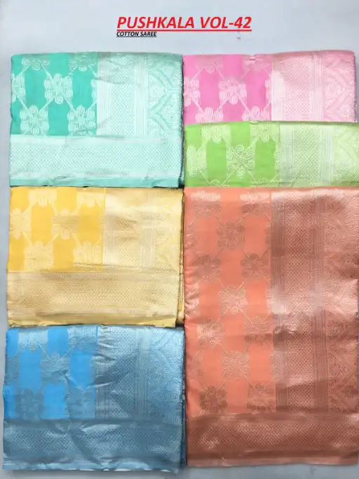 Shakunt Weaves Pushkala Cotton Fancy Sarees Wholesale Collection