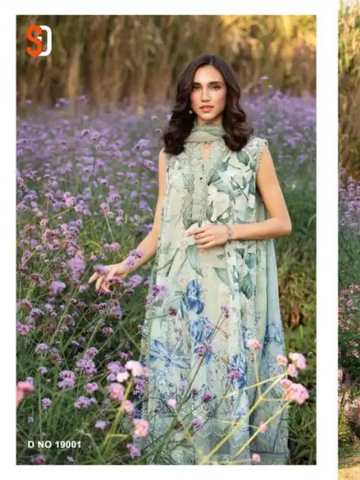 Shraddha Maria B Chikankari Vol 19 Cotton Pakistani Suit Wholesale Collection - Image 7