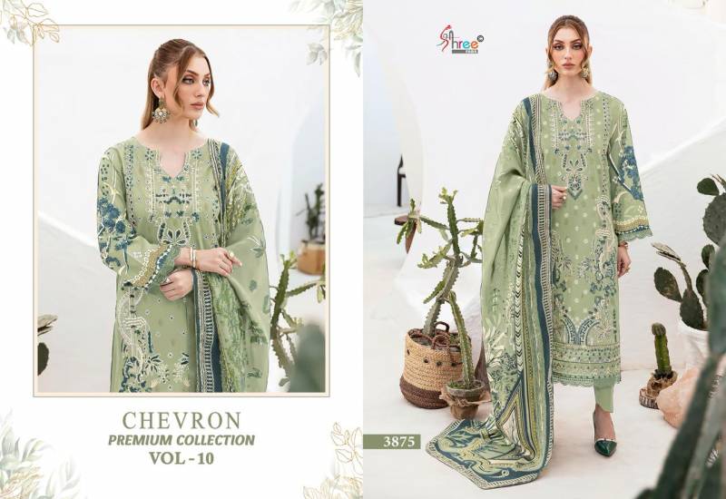 Shree Chevron Premium Collection Vol 10 Pakistani Suits Wholesale Catalog - Image 3
