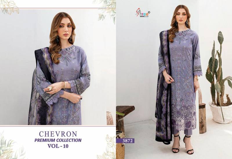 Shree Chevron Premium Collection Vol 10 Pakistani Suits Wholesale Catalog - Image 4
