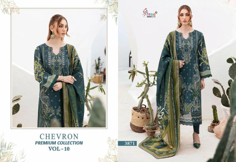 Shree Chevron Premium Collection Vol 10 Pakistani Suits Wholesale Catalog - Image 5