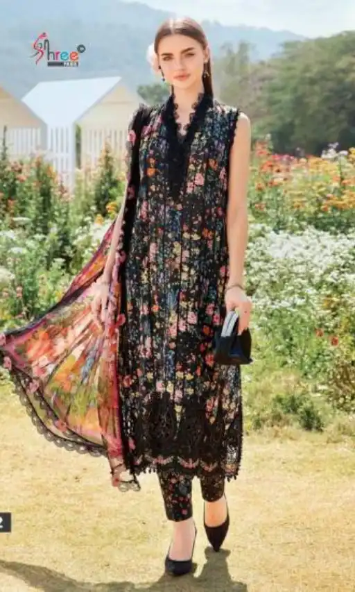 Shree Mariya B M Print Vol 20 by Embroidered Cotton Printed Pakistani Suit Catalog