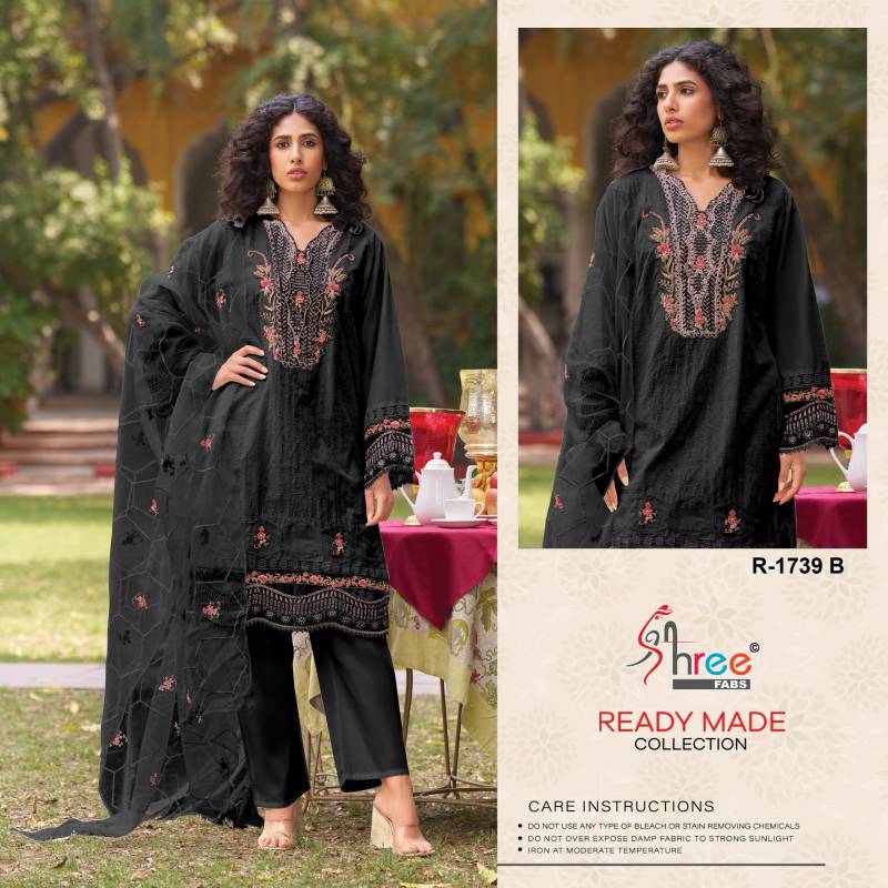 Shree R 1739 Cotton Ready Made Readymade Pakistani Suits Wholesale Catalog - Image 2