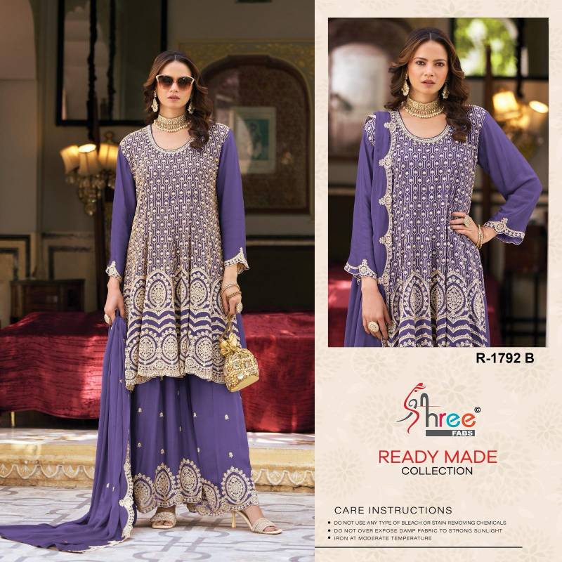 Shree R 1792 Chinon Readymade Pakistani Salwar Suits Collection