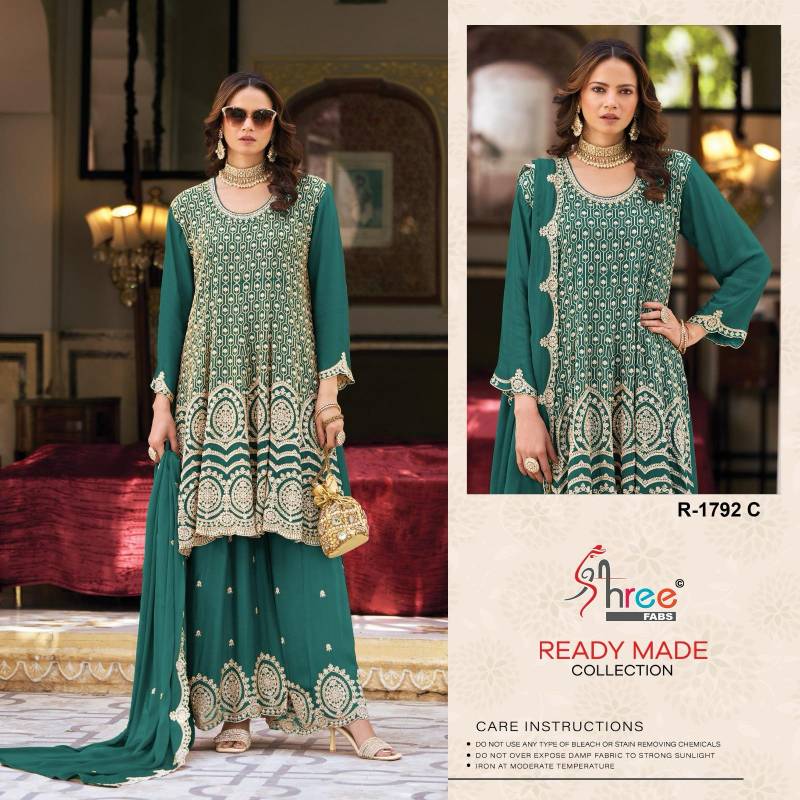 Shree R 1792 Chinon Readymade Pakistani Salwar Suits Collection - Image 2