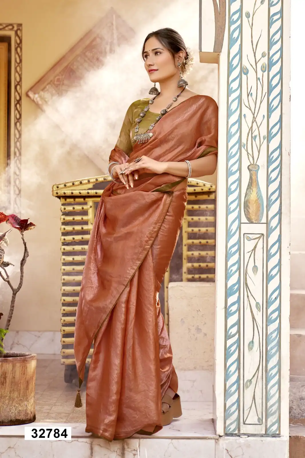 Sudipa Satin Floral Print Vallabhi Sudipa Print Saree Catalog - Image 6