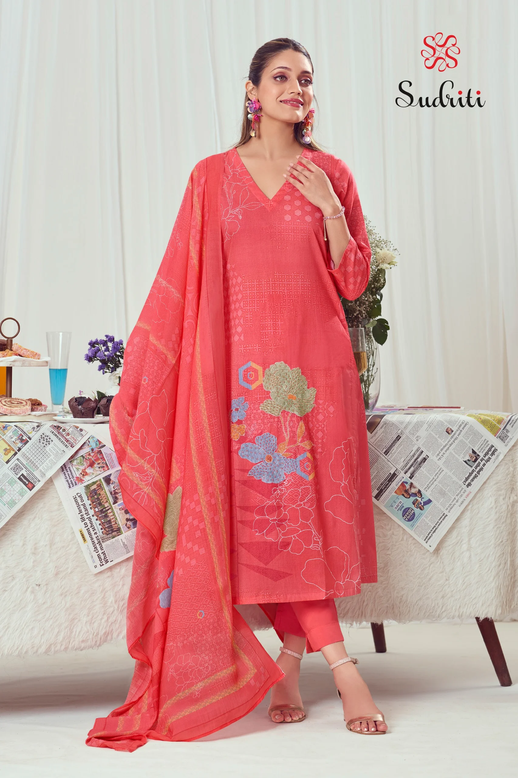 Sudriti Zareen Cotton Lawn Salwar Suits Wholesale Collection