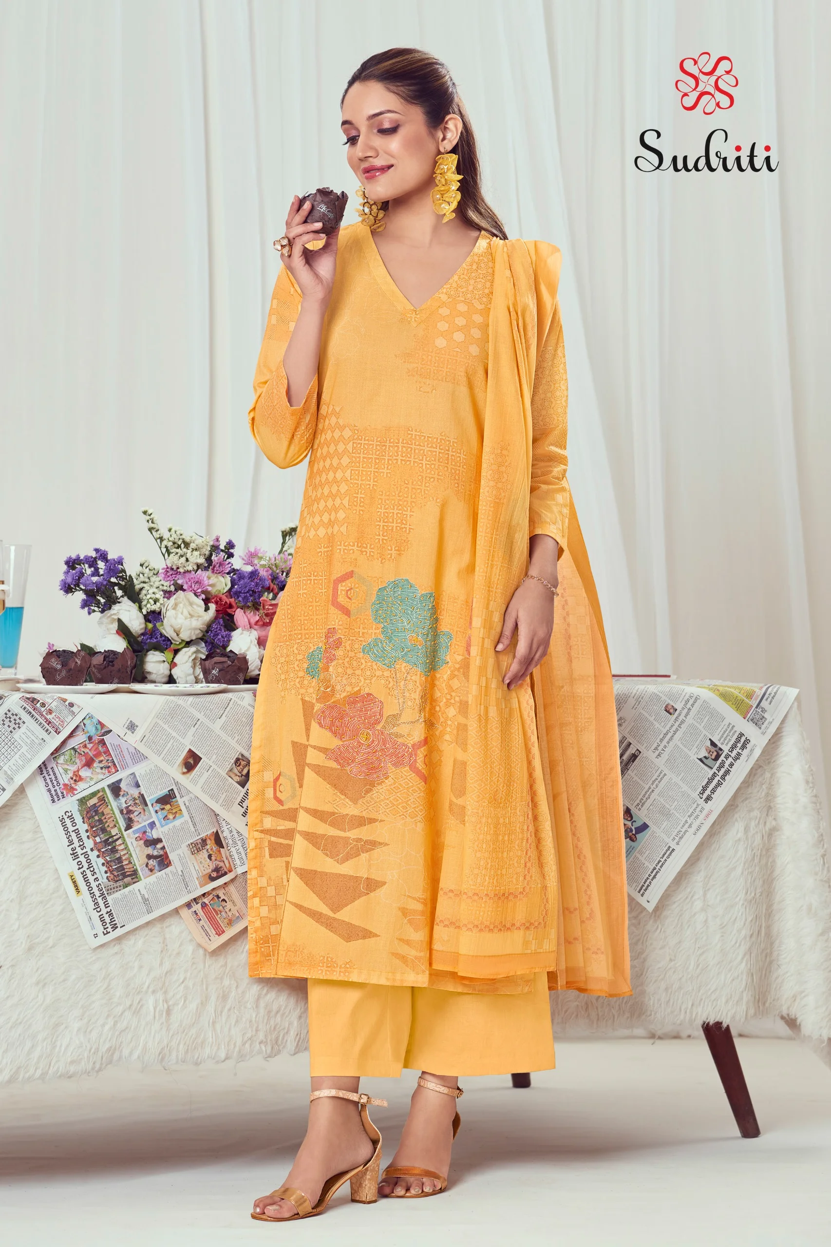 Sudriti Zareen Cotton Lawn Salwar Suits Wholesale Collection - Image 3
