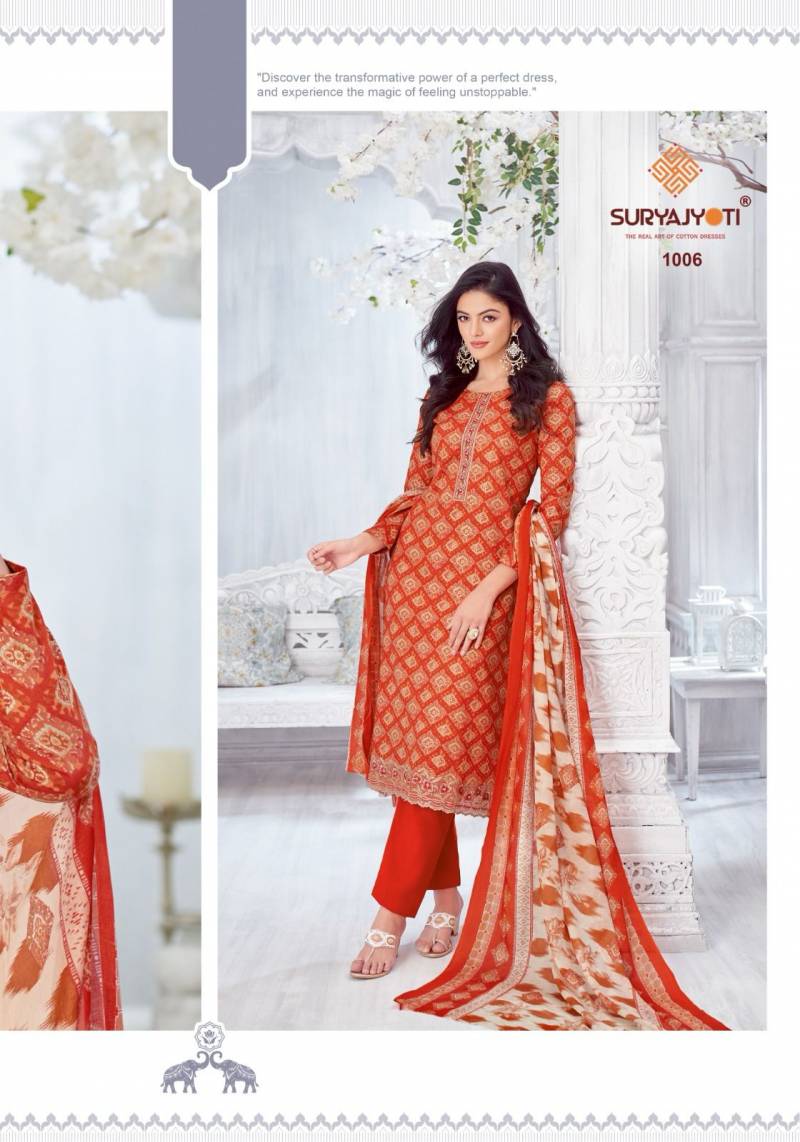 Suryajyoti Kiran Vol 1 Lawn Foil Printed Salwar Suit Wholesale Catalog - Image 8