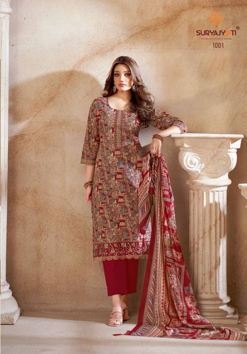 Suryajyoti Pariza Advance Vol 1 Cotton Readymade Salwar Suit Collection