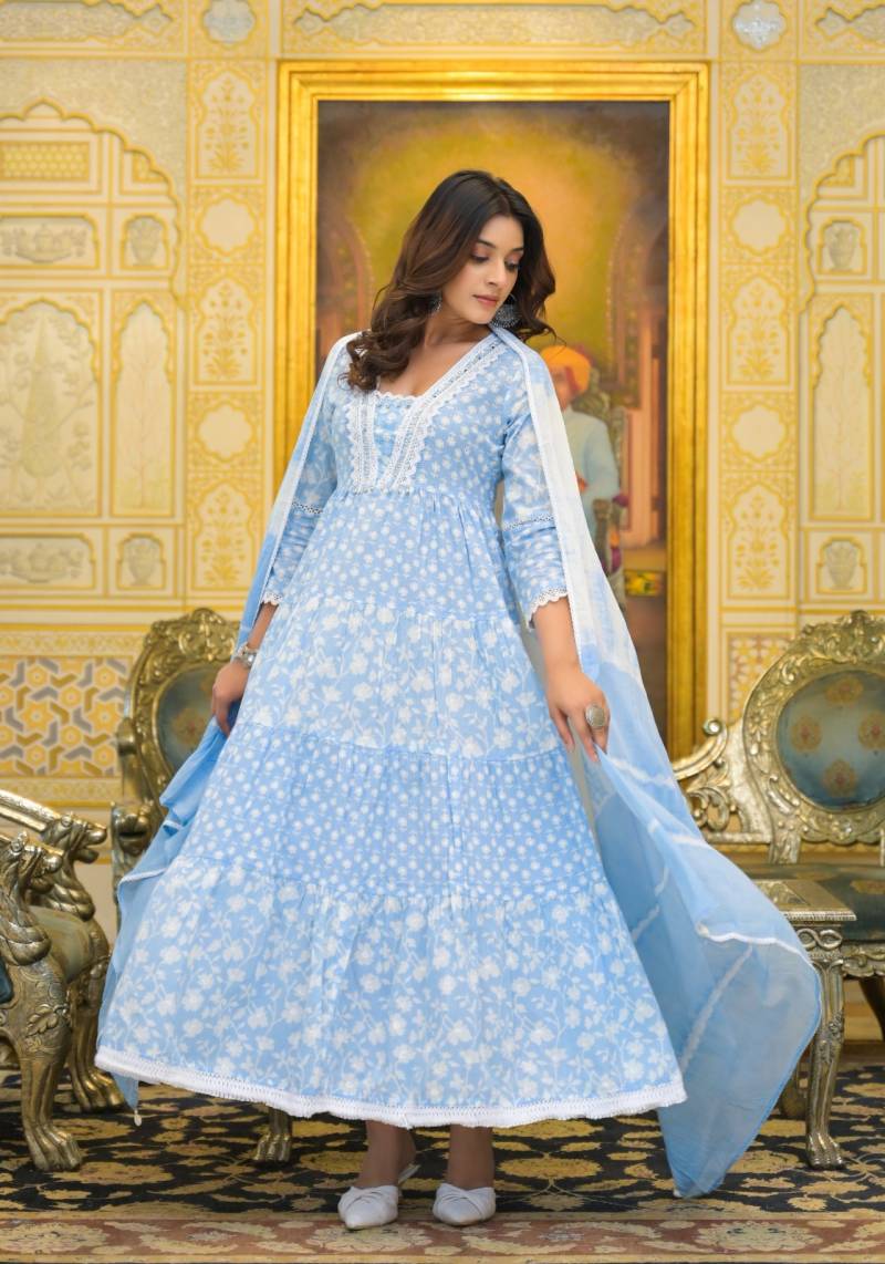 Tanyaa P 189 Cotton Anarkali Style Readymade Wholesale Collection