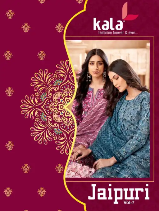 Tarika Jaipuri Vol 7 Pure Cotton Unstitched Salwar Suits Dress Material Collection