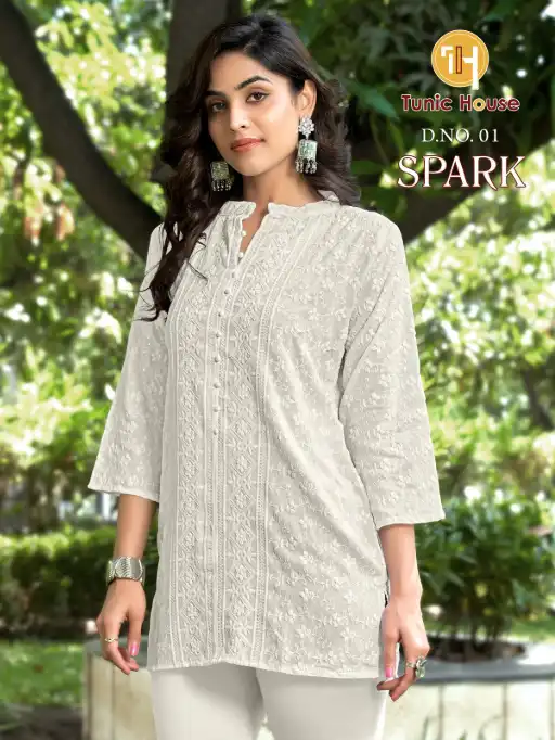 Tunic House Spark Viscose Rayon Short Top Catalog - Image 14