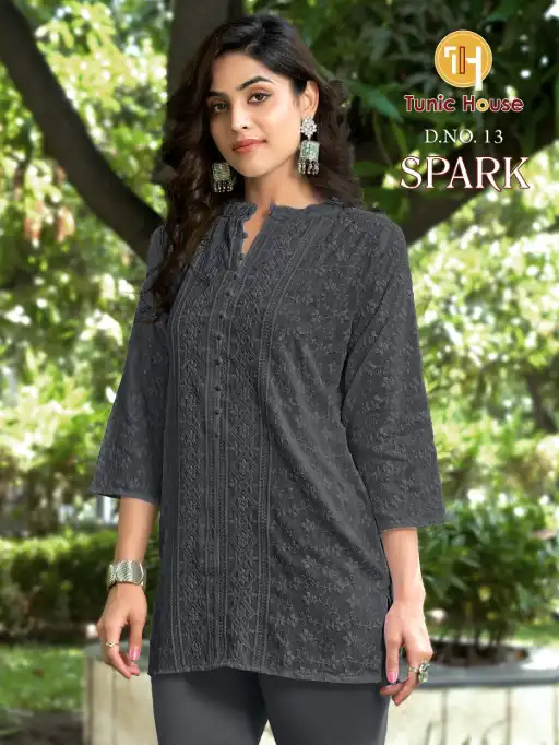 Tunic House Spark Viscose Rayon Short Top Catalog - Image 9