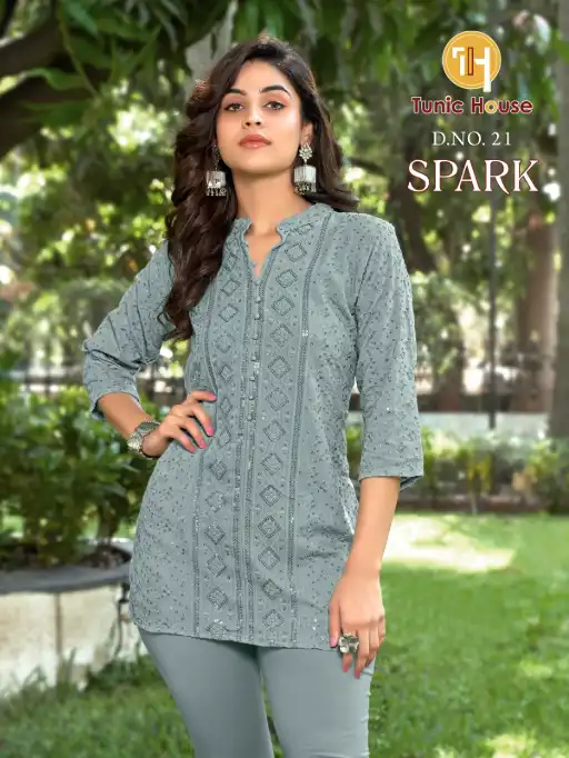 Tunic House Spark Viscose Rayon Short Top Catalog - Image 10