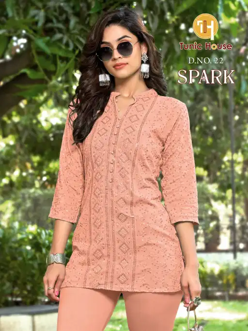 Tunic House Spark Viscose Rayon Short Top Catalog - Image 13