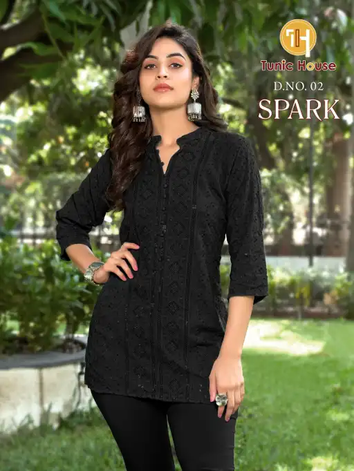 Tunic House Spark Viscose Rayon Short Top Catalog