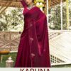Vallabhi Karuna Chiffon Sarees Border Solid Printed Sarees Collection