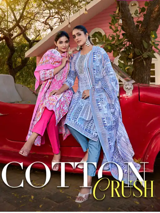 Vardan Ethnic Cotton Crush Digital Cotton Kurti Catalog