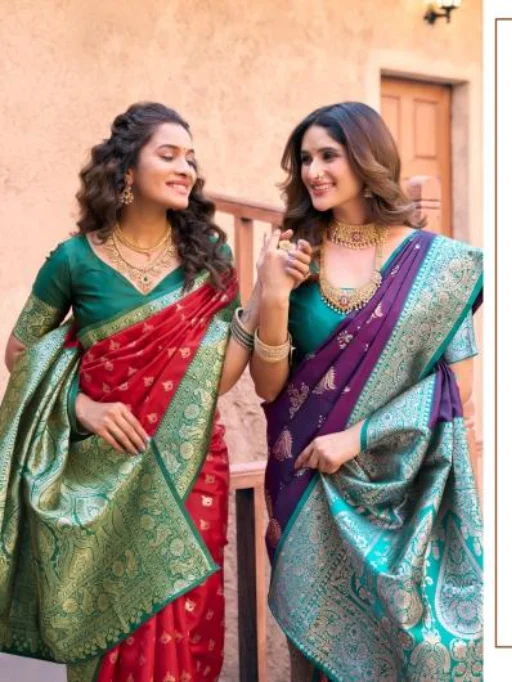 Vardan Ethnic Gobuni Sanvi Silk Premium Saree Wholesale Collection