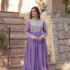 Vardan Ethnic K-1151 Embroidered Georgette Gown with Dupatta Catalog