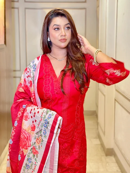 Vardan Ethnic Red Designer Pakistani Salwar Suit Collection