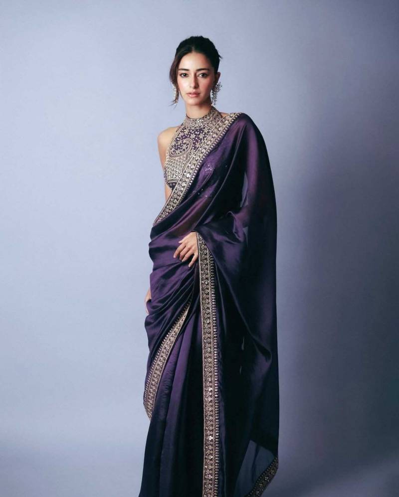 Vardan Kc 840 Jimmy Choo Sequence Embroidered Saree Collection - Image 3