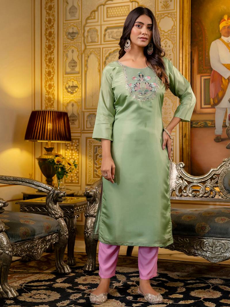 Vardan Vredevogel Venice Silk Readymade Kurti Wholesale Catalog — Wholesale Kurtis, Vardan wholesale from Surat - Gallery Image 7